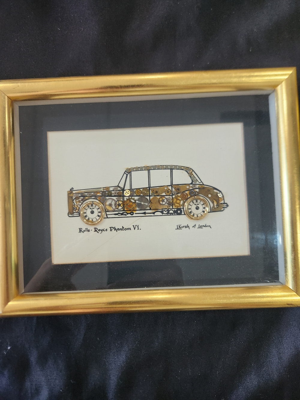 Rolls-Royce Hand Made Phantom VI Artwork By L. Kersh Of London 1975 COA